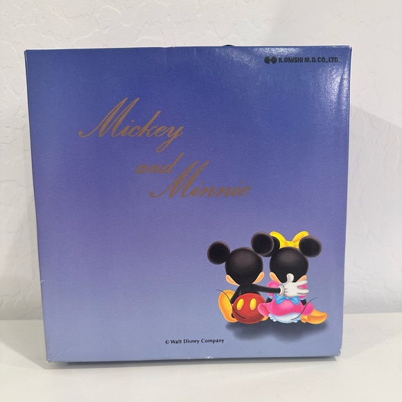 Rare Vintage Tokyo Disney Mickey and Minnie Wine Glasses from Opening Day - Picture 2 of 7